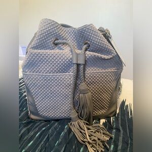 L.A.M.B. Handbag Tassel Crossbody Grey NWT